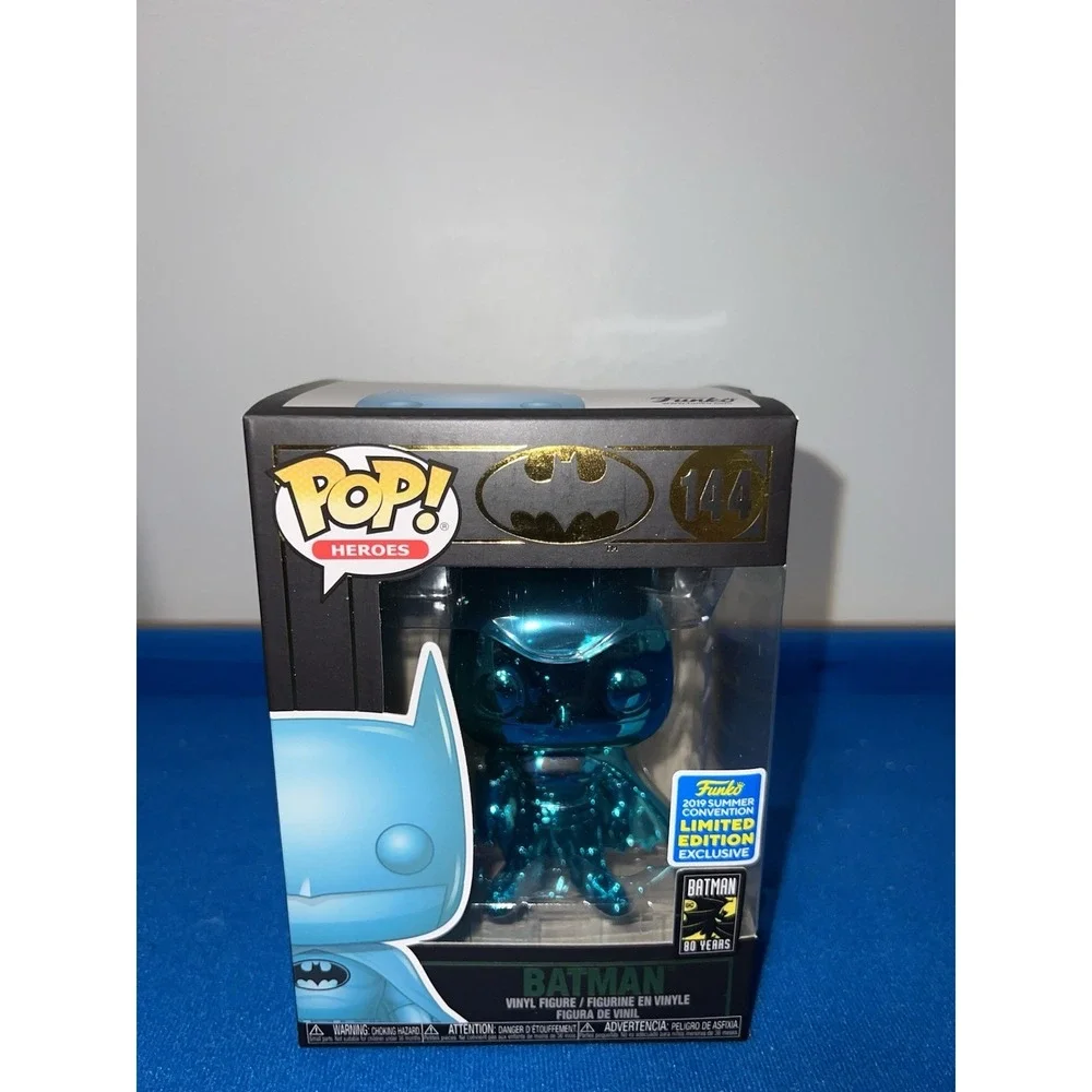 Funko Pop! Heroes Batman #144 Teal Chrome – 2019 Summer Convention Exclusive.